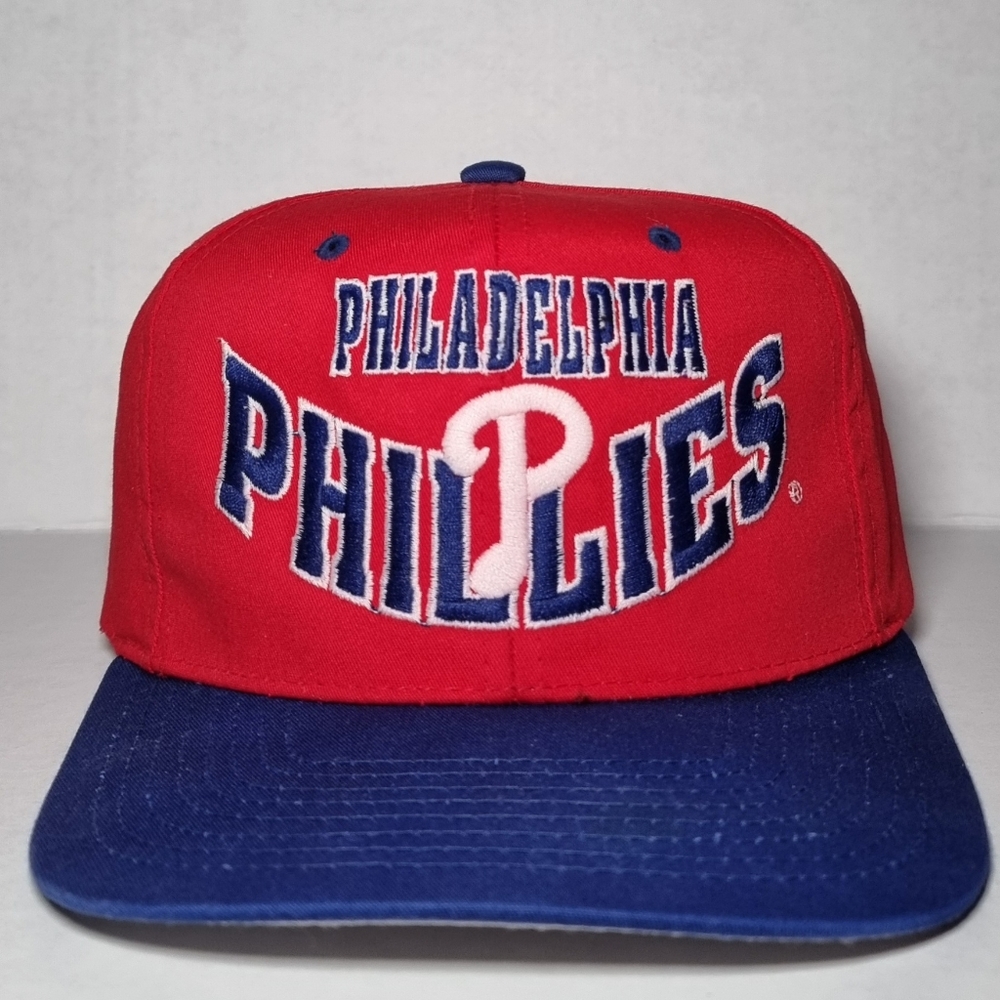 Vintage 90s Philadelphia Phillies Hat Cap Snapback MLB 🔥